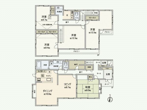5SLDK Detached House in Funabashi, Chiba | 180.93 sqm Floor Area - Thumbnail 3