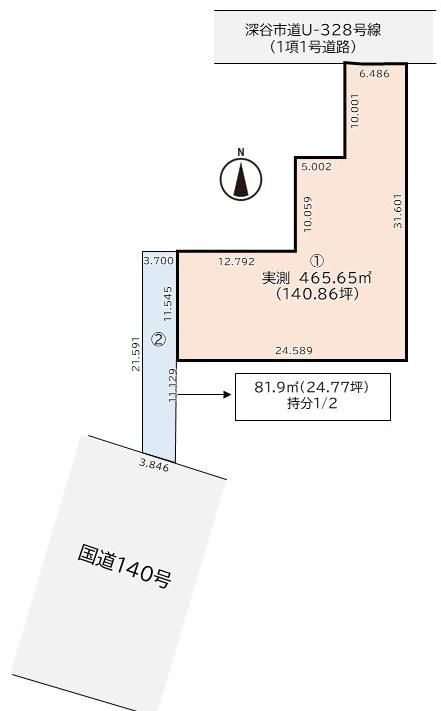 Land for Sale in Fukaya City, Saitama - 465.65 sqm Plot - Main Image