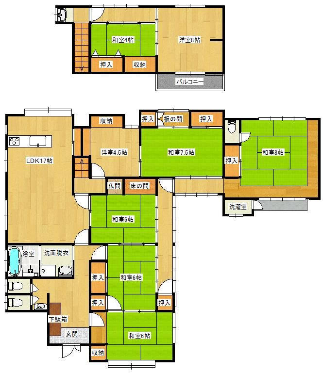 8LDK House for Sale in Yatsushiro, Kumamoto with Large Land - Thumbnail 3
