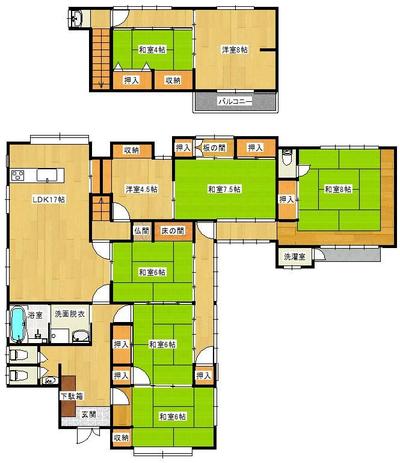8LDK House for Sale in Yatsushiro, Kumamoto with Large Land — Image 44, Yatsushiro, Kumamoto