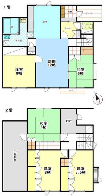 Property details: 2-chome Nishimachi, Takikawa City, Hokkaido/Takikawa Station property information: Used detached house — Image 1, Takikawa, Hokkaido
