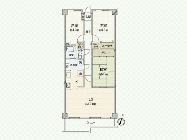 3LDK Apartment for Sale in Iruma, Saitama - High Lark Iruma - Thumbnail 4
