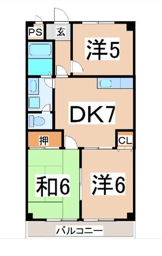 3DK Apartment for Rent in Sakai City, Fukui - 52.44 sqm - Thumbnail 4