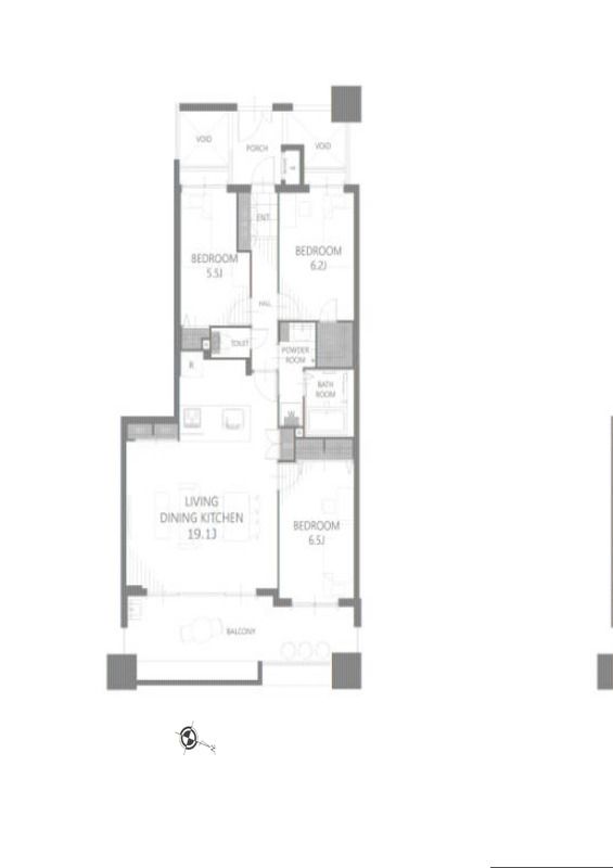 3LDK Apartment for Sale in Narashinodai, Funabashi, Chiba - Thumbnail 2