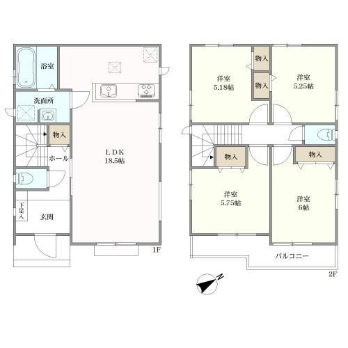 New 4LDK House in Narashino, Chiba | 2025 Build | 95.25㎡ Land - Image 44