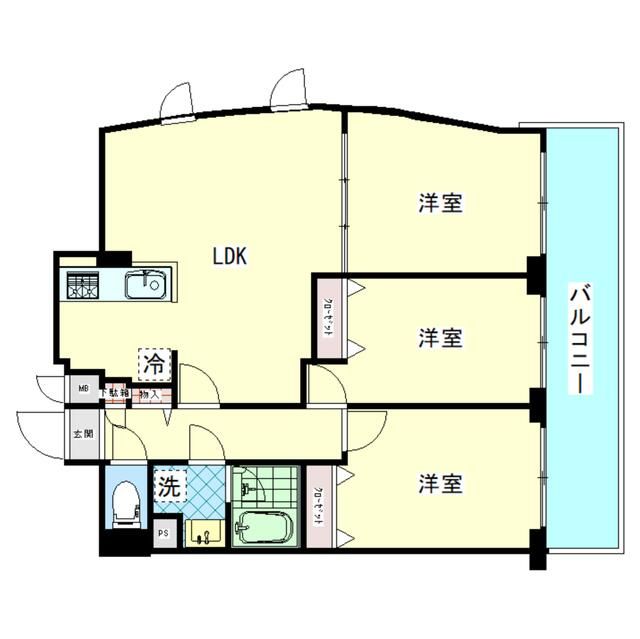 3LDK Apartment for Sale in Koto, Tokyo - Lamiaire Monzennakacho - Thumbnail 3