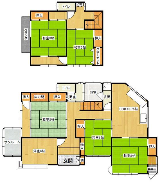 6LDK House on 440sqm Land in Kitakyushu's Moji Ward - Thumbnail 2