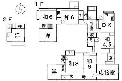 1972 9DK House on 1632 sqm Corner Lot in Miharu, Miyazaki - Thumbnail 3