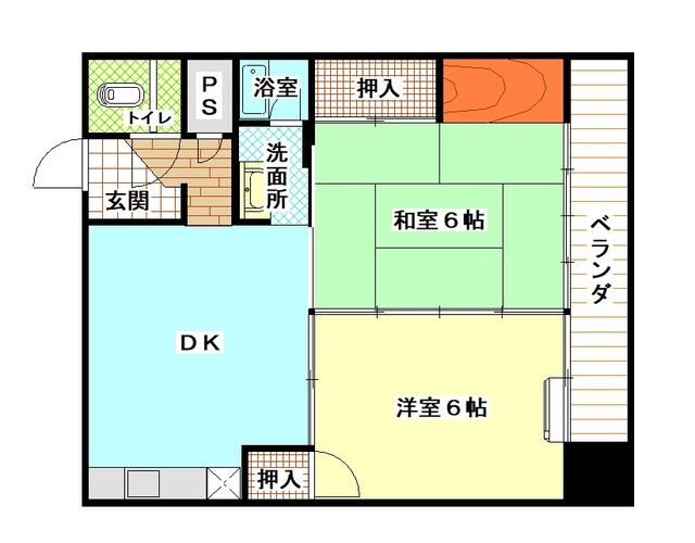 2DK Apartment for Rent in Kanazawa, Ishikawa - 52.11 sqm - Thumbnail 2