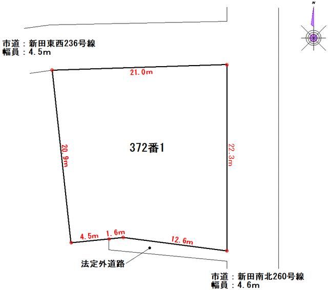 Land for Sale in Ota City, Gunma - 421 sqm Corner Lot - Thumbnail 4