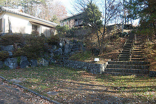 A one-story house on a hill with lush greenery - Thumbnail 4