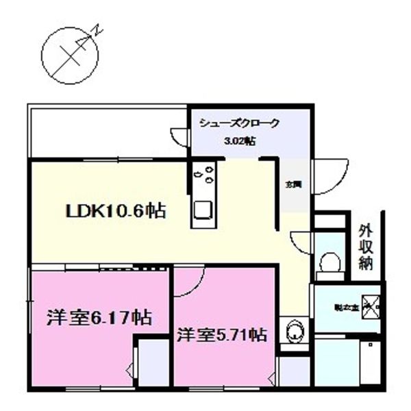 New 2LDK Apartment for Rent in Ginowan, Okinawa - March 2026 Completion - Thumbnail 3