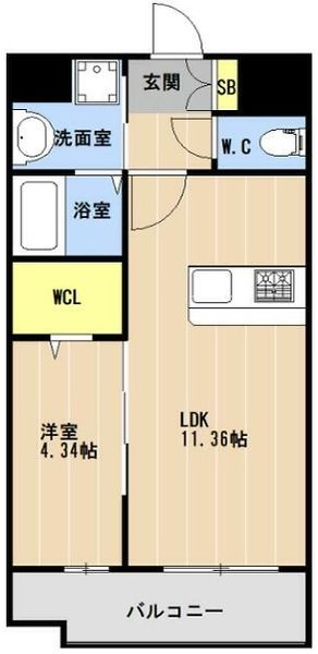 New 1LDK Apartment for Rent in Naha, Okinawa - KL Hikawa (GC) - Thumbnail 4