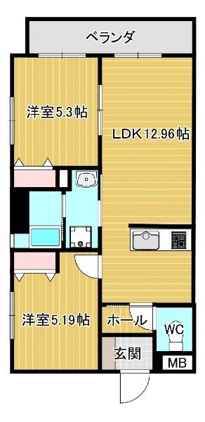 2LDK Apartment for Rent in Ginowan City, Okinawa - Thumbnail 2