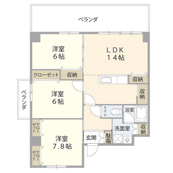 New 3LDK Apartment for Rent in Ginowan, Okinawa - Sun Vicente Sashimita - Main Image