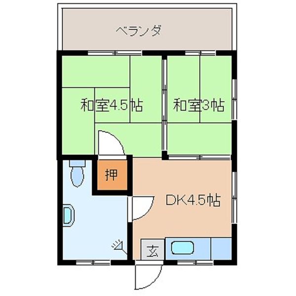 2K Apartment for Rent in Itoman, Okinawa - 28,000 Yen - Thumbnail 2
