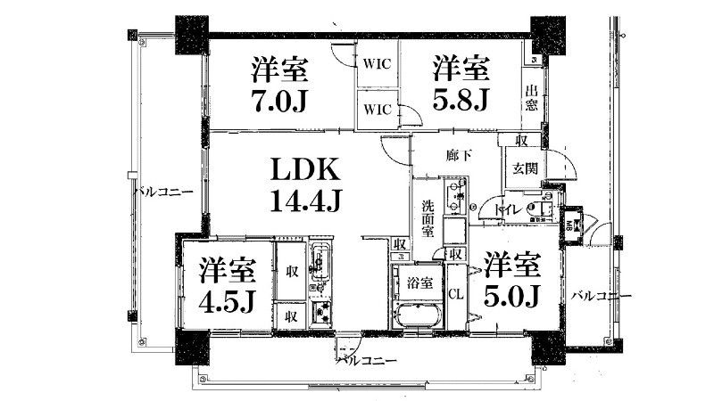 4LDK Corner Apartment with Balconies in Naha, Okinawa - Thumbnail 2