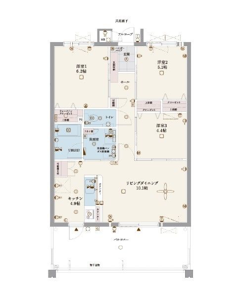 New 3LDK Apartment with Ocean Views near Shuri Castle, Naha - Thumbnail 2