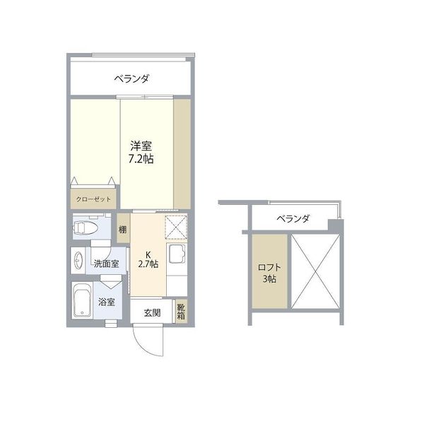 1K Loft Apartment for Rent in Ginowan City, Okinawa - Thumbnail 2