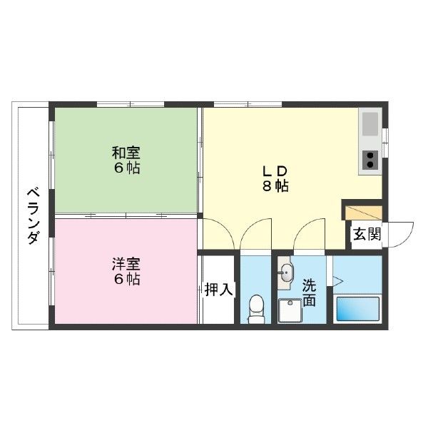 2LDK Apartment for Rent in Takahara, Okinawa City - Thumbnail 4