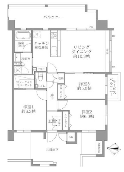 3LDK Apartment for Sale in Comfort Yamazato Rycom Tower, Okinawa - Thumbnail 2