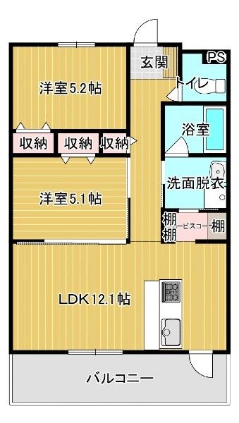 New 2LDK Apartment for Rent in Nakagusuku Village, Okinawa - Thumbnail 2
