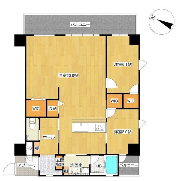Modern 2LDK Apartment for Rent in Chatan, Okinawa - Thumbnail 2