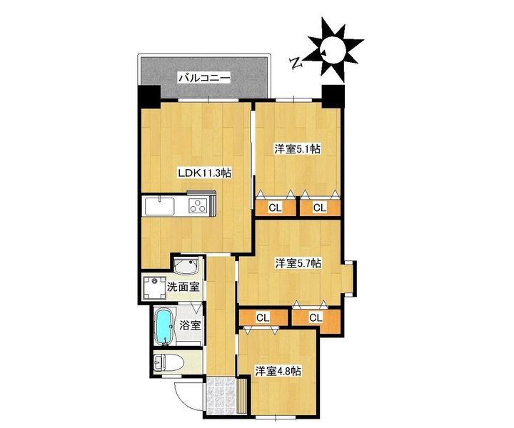 Comfort FIV 3LDK Apartment for Rent in Naha, Okinawa - Thumbnail 2