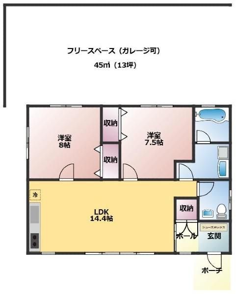 2LDK Townhouse Apartment for Rent in Nakagusuku Village, Okinawa - Thumbnail 4