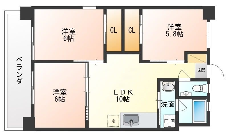 New 3LDK Apartment for Rent in Haebaru, Okinawa - 2026 Completion - Thumbnail 3