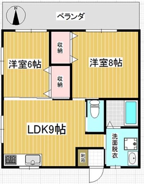 2LDK Apartment for Rent in Tomigusuku City, Okinawa - Thumbnail 2