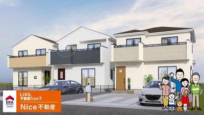 House for sale in Kitahama, Nakagusuku Village (newly built, walk-in closet, system kitchen, intercom with monitor, 4LDK, 33.9 million yen) | Okinawa property information [Go Home] No. 11814-111 — Image 1, Nakagusuku, Okinawa