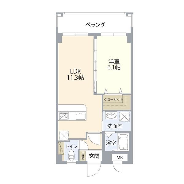 Casa Serena 1LDK Apartment for Rent in Uruma, Okinawa - Thumbnail 3