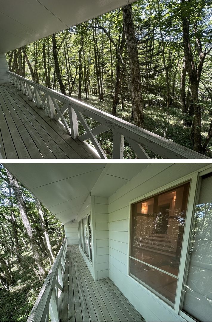 White Picture Frame House Villa in Tateshina, Nagano - Thumbnail 2