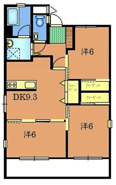 GRAND HILLS Miku I 3DK Apartment for Rent in Okinawa City - Thumbnail 2