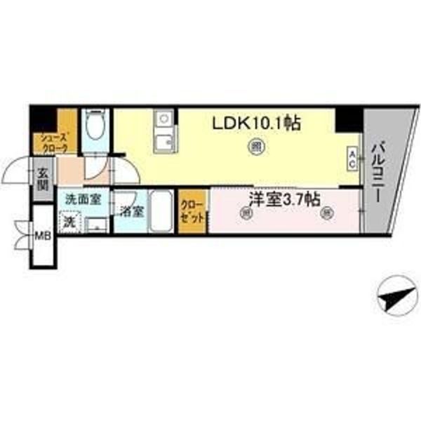 New 1LDK Apartment for Rent in Naha Shintoshin, Okinawa - Thumbnail 2