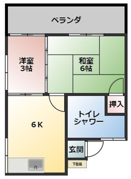 Shinko Building II 2DK Apartment for Rent in Urasoe, Okinawa - Thumbnail 2