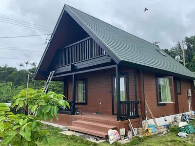 Modern Log House in Kisenbaru, Onna Village - 81m² with Ocean Views — Image 1, Onna, Okinawa