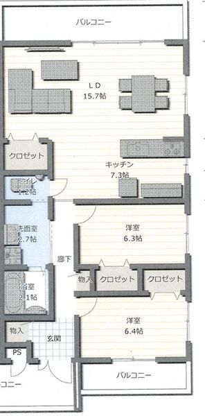 New 2LDK Apartment for Rent in Naha, Okinawa with Ocean View - Thumbnail 3