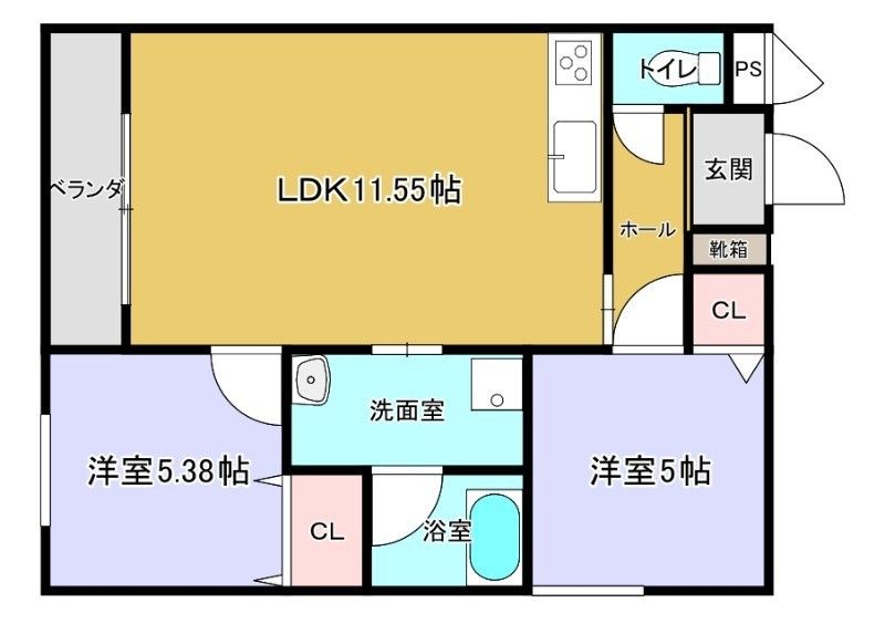 New 2LDK Apartment for Rent in Yomitan Village, Okinawa - Thumbnail 3