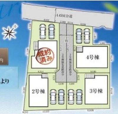 Grafale Kadenacho Mizukama Building 4 [Total 4 buildings] Kadenacho Mizukama house for sale (newly built, walk-in closet, system kitchen, intercom with monitor, 4LDK, 42.9 million yen) | Okinawa property information [Go Home] No. 1024 -1295 — Image 3, Kadena, Okinawa