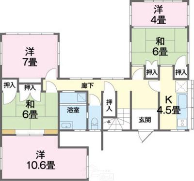 Detached house for sale in Yacha, Motobu Town (reinforced concrete, corner lot, ownership, 5K, 35 million yen) | Okinawa property information [Go Home] No. 7854-1 — Image 4, Motobu, Okinawa