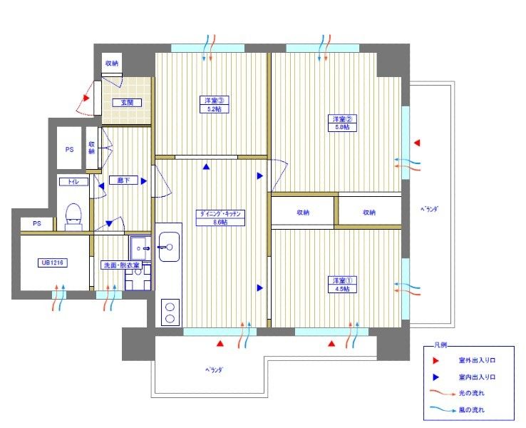 Casa Libera 3DK Apartment for Rent in Naha, Okinawa - Thumbnail 2