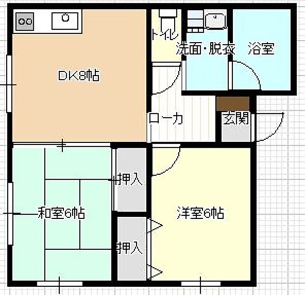 2DK Apartment for Rent in Haebaru, Okinawa - 59,000 Yen - Thumbnail 3