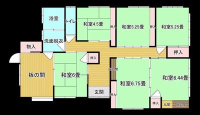 Spacious 6K House with Large Land Plot in Shimokosaba, Yamaguchi — Image 3, Yamaguchi, Yamaguchi