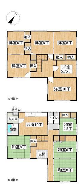 Spacious 10DK House with Large Garden in Hirosaki's Sakae-cho Area — Image 1, Hirosaki, Aomori