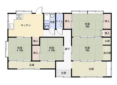 [Hatomark Site] 4DK Used Detached House in Aoyamacho, Satsumasendai City, Kagoshima Prefecture — Image 1, Satsumasendai, Kagoshima