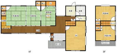 [Hatomark Site] A used house in Ayagawa-cho, Ayauta-gun, Kagawa Prefecture, 5DK, used detached house — Image 4, Ayagawa, Kagawa