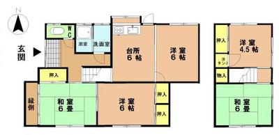 [Hatomark Site] 5DK Used Detached House in Harada 3-chome, Umi-cho, Kasuya-gun, Fukuoka Prefecture — Image 4, Umi, Fukuoka