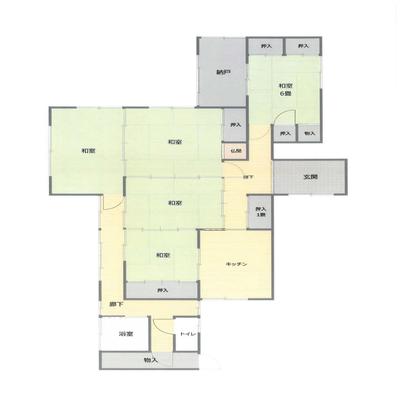 [Hatomark Site] 5DK Used Detached House in Kamioribashi-cho, Shimabara City, Nagasaki Prefecture — Image 4, Shimabara, Nagasaki